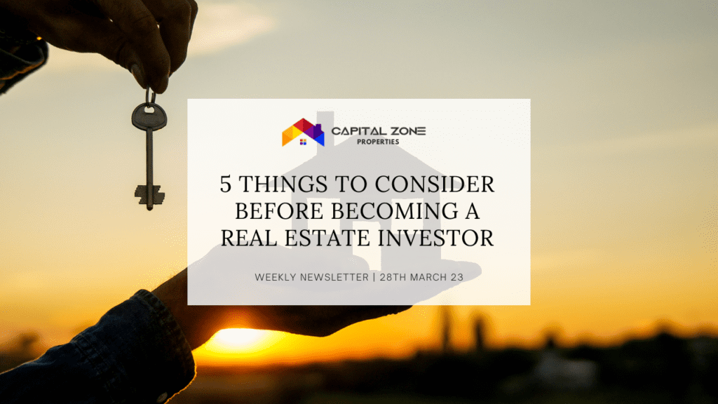 5 things to consider before becoming a real estate investor